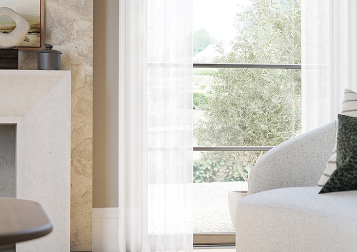 Casoria Voile, White Horizon - Made to Measure Curtains - Image 5